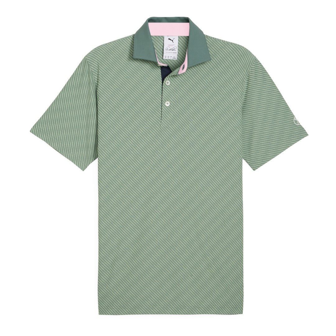 Puma X Arnold Palmer Jacquard Stripe Golf Polo Shirt 623953