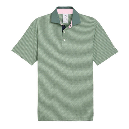 Puma X Arnold Palmer Jacquard Stripe Golf Polo Shirt 623953
