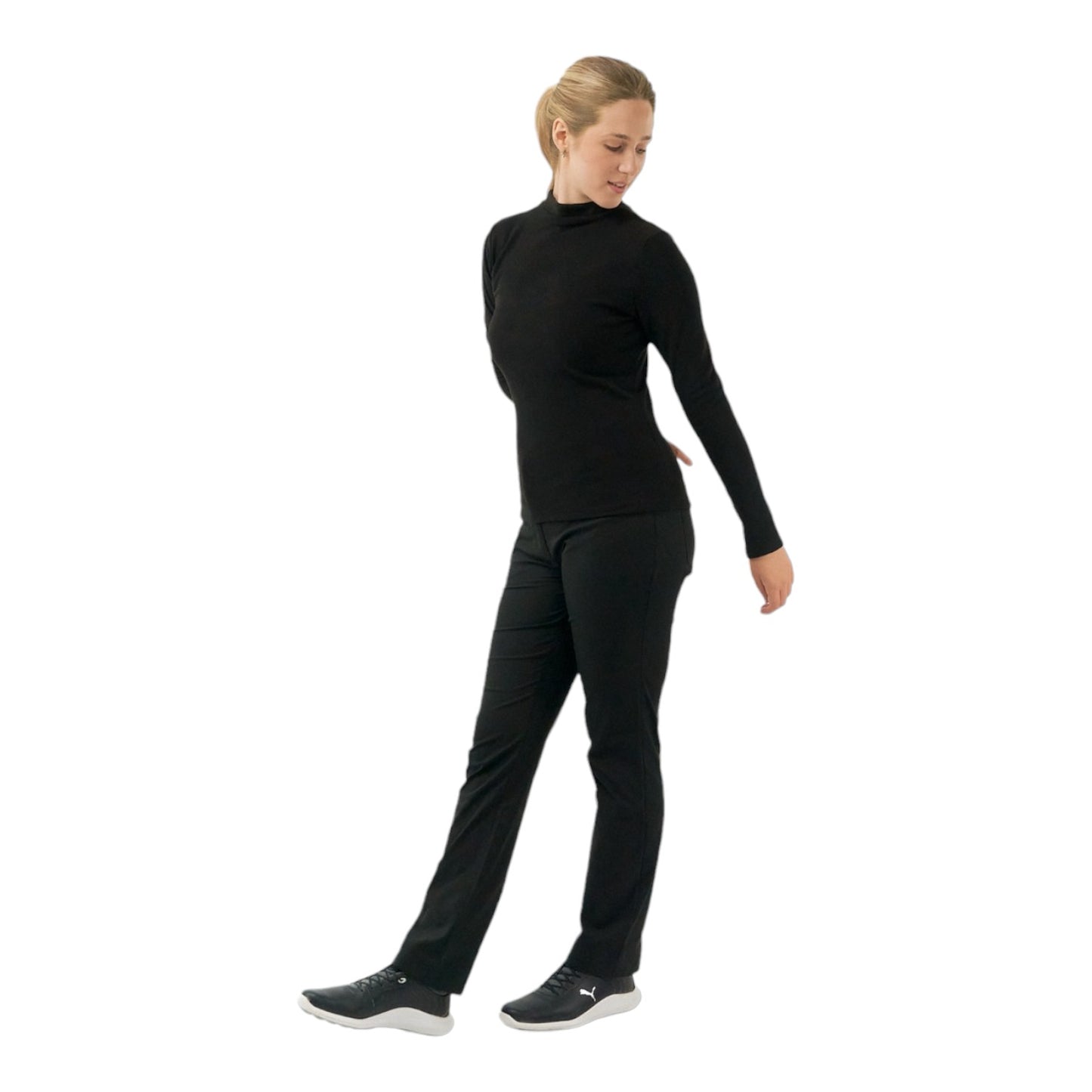 Pure Golf Ladies Fern Super Soft Mini Mock Neck Golf Top PG-38502