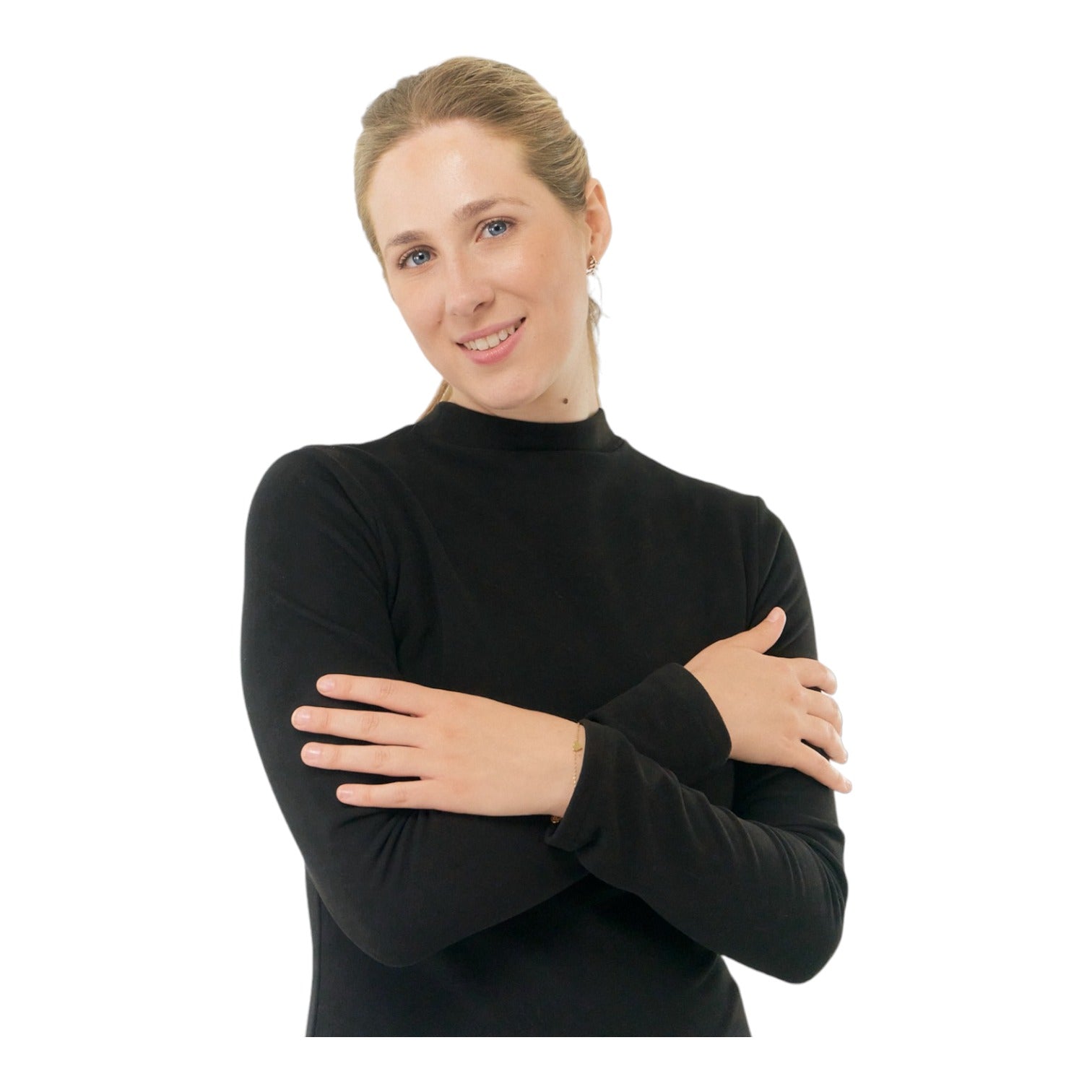 Pure Golf Ladies Fern Super Soft Mini Mock Neck Golf Top PG-38502