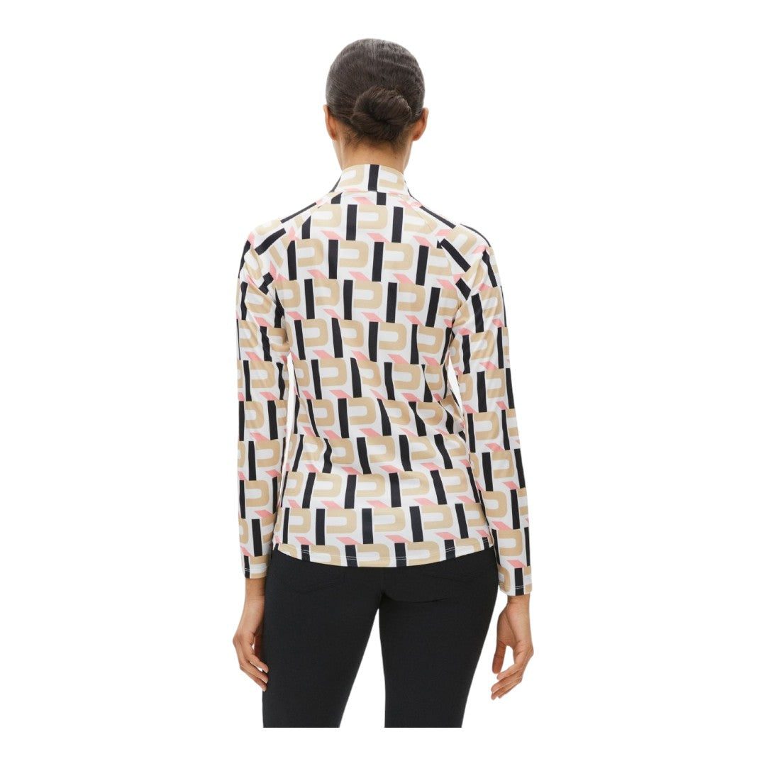 Rohnisch Ladies Addy Printed Long Sleeve Golf Top 111770