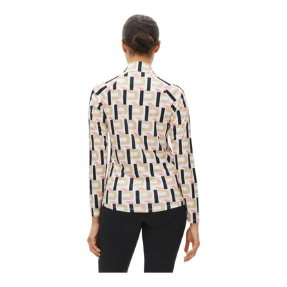Rohnisch Ladies Addy Printed Long Sleeve Golf Top 111770