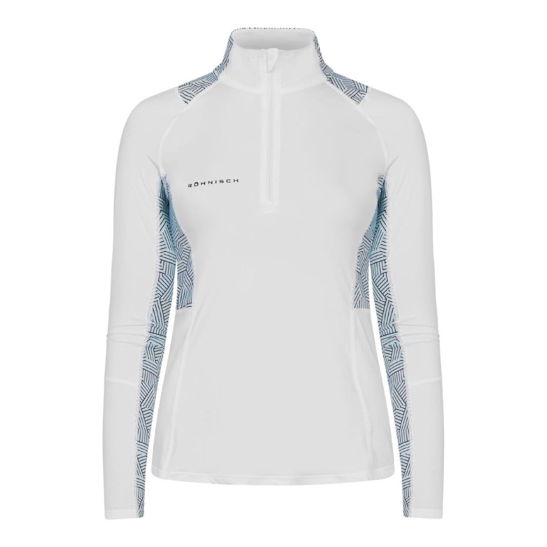 Rohnisch Ladies Bonnie Printed L/S Golf Polo Shirt 111968