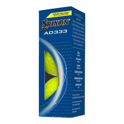 Srixon AD333 Golf Balls | Yellow