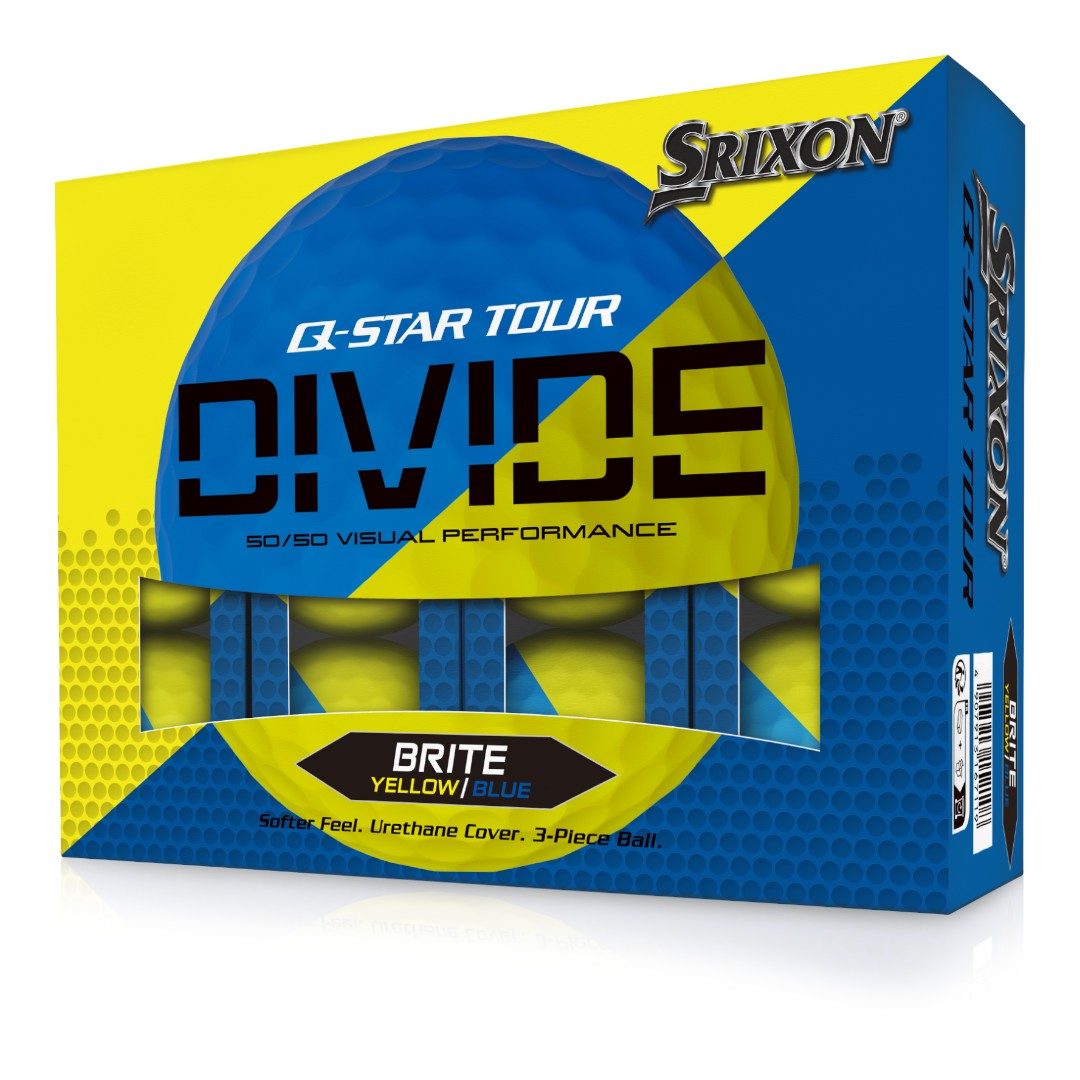 Srixon Q Star Tour Divide 2 Golf Balls | Blue/Yellow