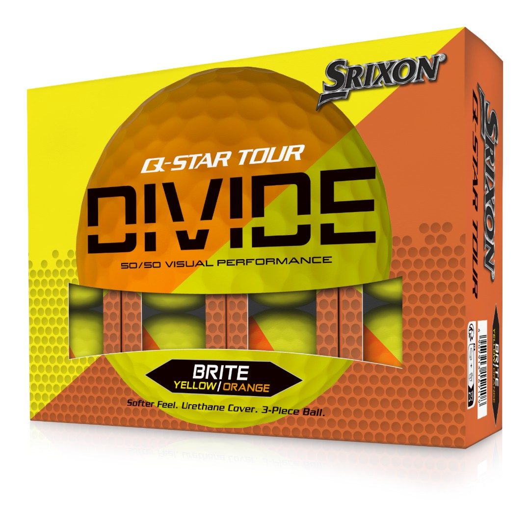 Srixon Q Star Tour Divide 2 Golf Balls | Orange/Yellow