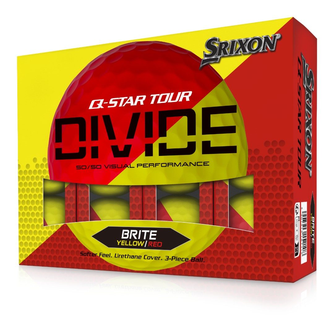 Srixon Q Star Tour Divide 2 Golf Balls | Red/Yellow