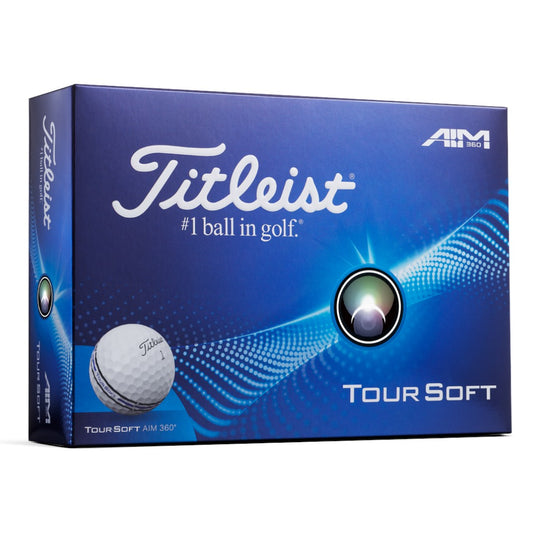 Titleist 2025 Tour Soft AIM 360 Golf Balls | White