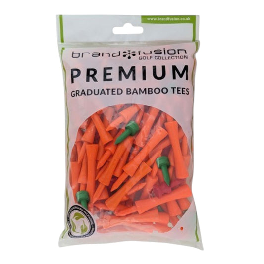Brand Fusion Graduated Mixed Bamboo Golf Tees TEWGBPO