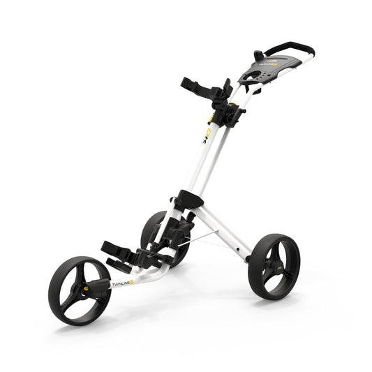 Powakaddy Twinline 5 Push Golf Trolley | Polar White