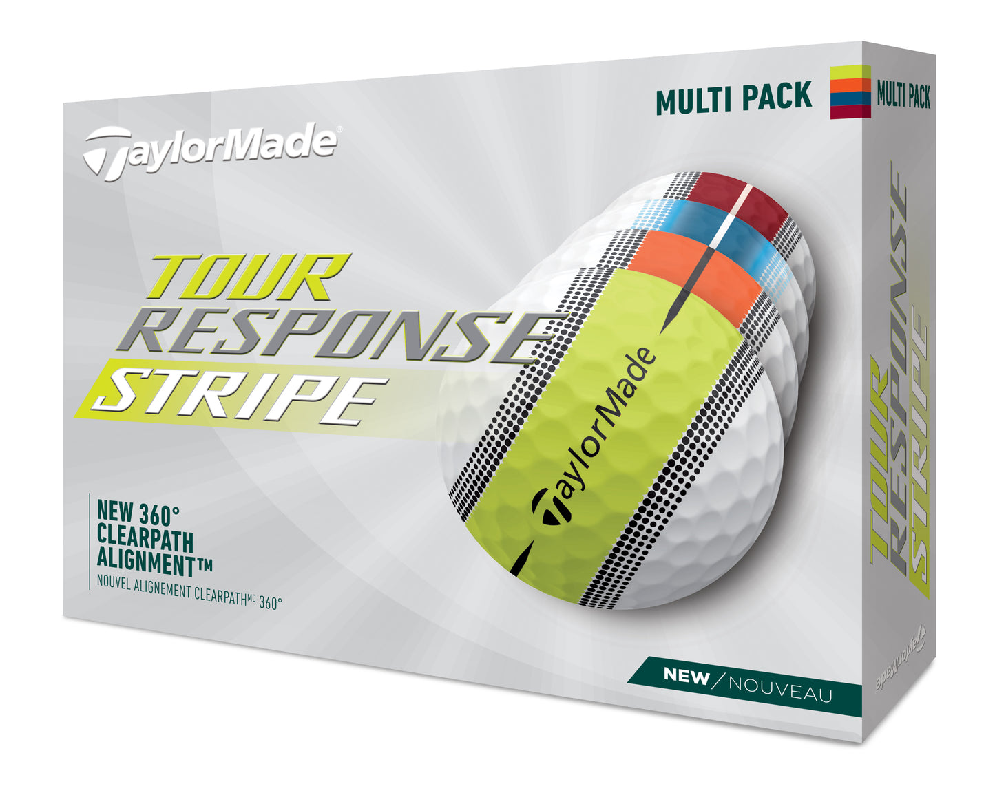 Taylormade Tour Response Multicolour Stripe Golf Balls