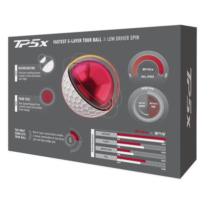 TaylorMade 2026 TP5x Golf Balls | Double Dozen
