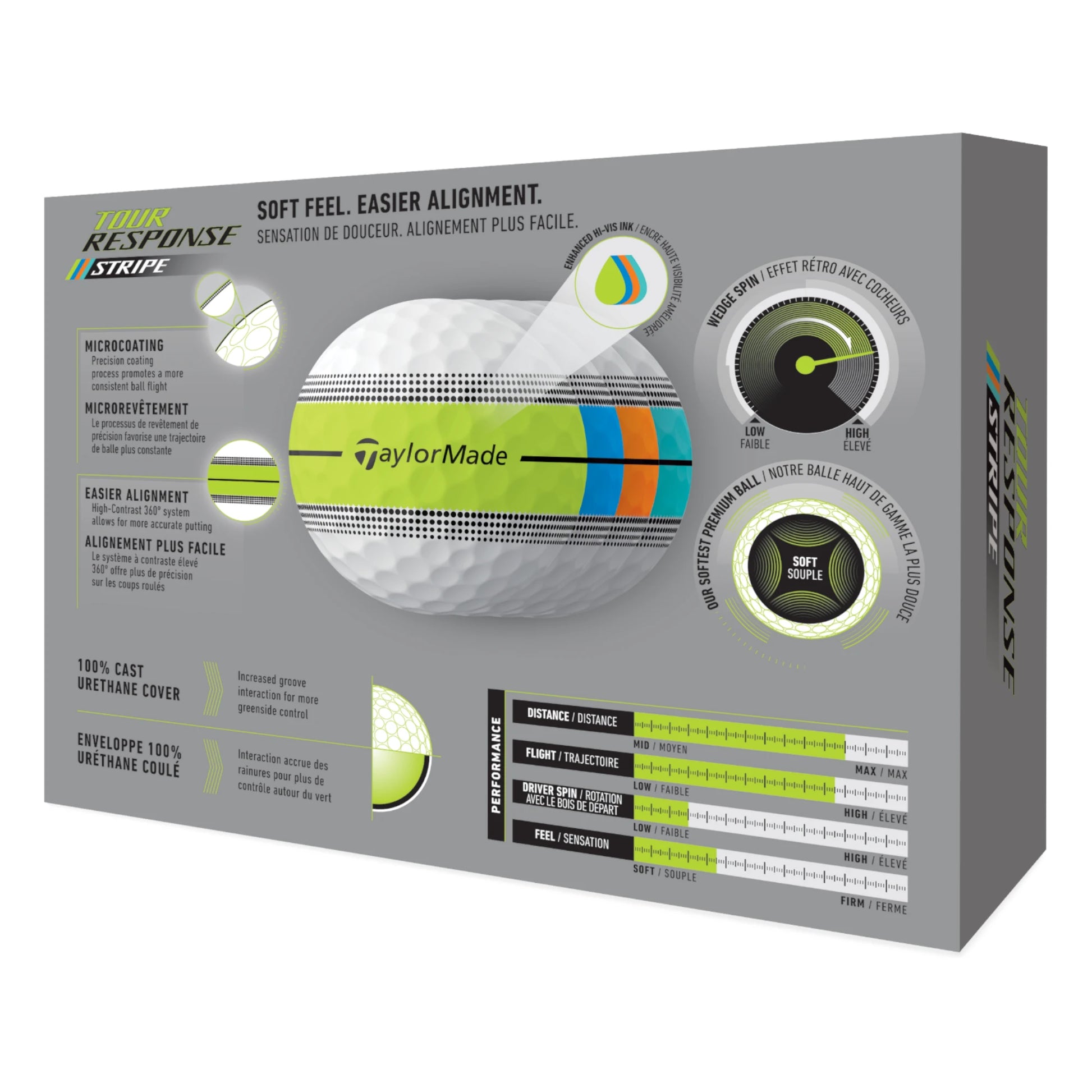 TaylorMade 2026 Tour Response Stripe Golf Balls | White
