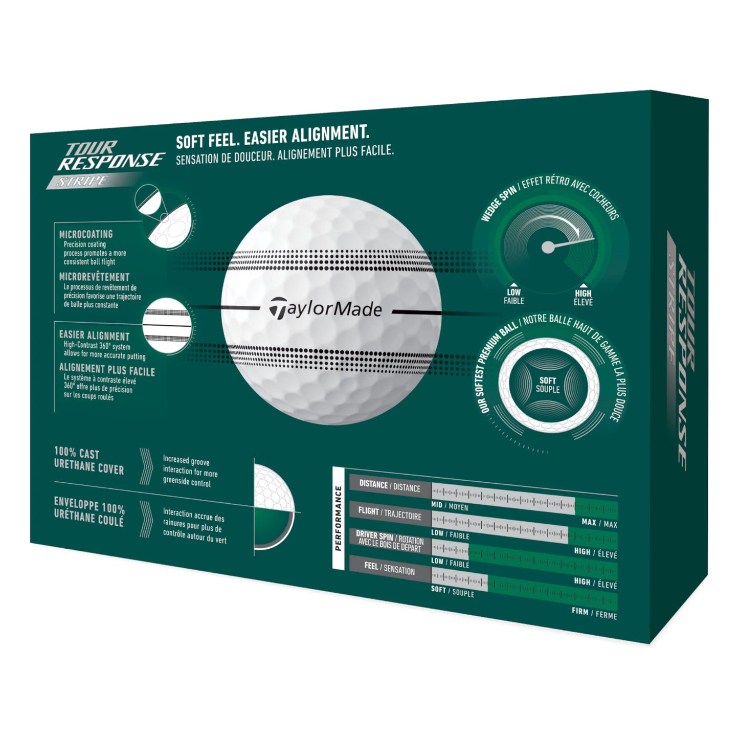 TaylorMade 2026 Tour Response Stripe Golf Balls | Clear