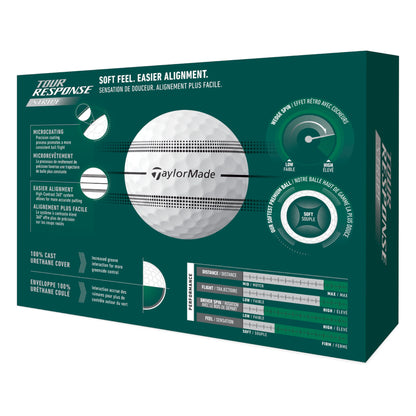 TaylorMade 2026 Tour Response Stripe Golf Balls | Clear
