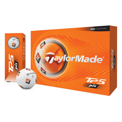 Taylormade 2026 TP5 PIX 3.0 Golf Balls | Double Dozen