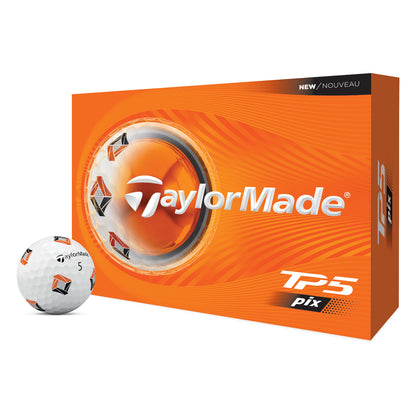 Taylormade 2026 TP5 PIX 3.0 Golf Balls | Double Dozen