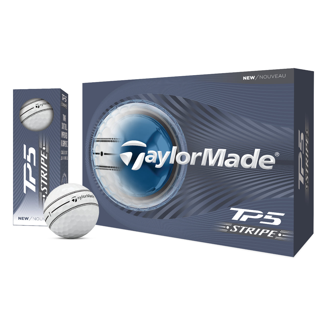 TaylorMade TP5 STRIPE ゴルフボール（2ダース） TaylorMade 2026 TP5 Stripe Golf Balls | White – Clarkes Golf