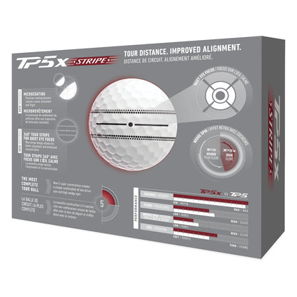 Taylormade 2026 TP5x Stripe Golf Balls | Double Dozen