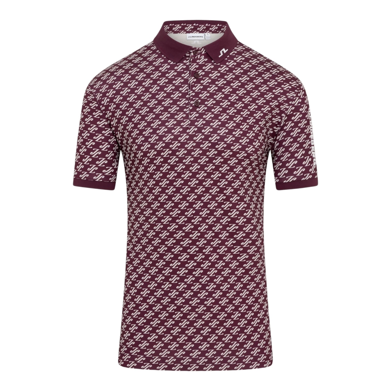 J.Lindeberg Tour Tech Print Golf Polo Shirt GMJT14652