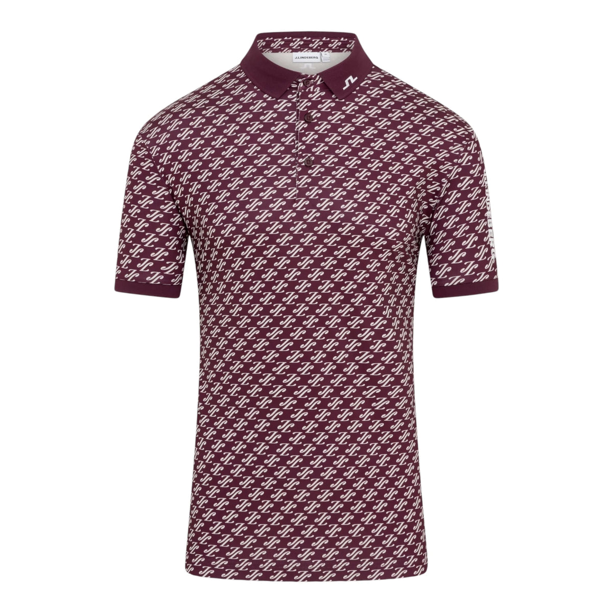 J.Lindeberg Tour Tech Print Golf Polo Shirt GMJT14652