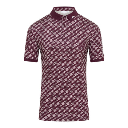 J.Lindeberg Tour Tech Print Golf Polo Shirt GMJT14652