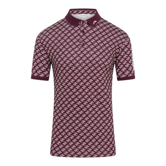 J.Lindeberg Tour Tech Print Golf Polo Shirt GMJT14652