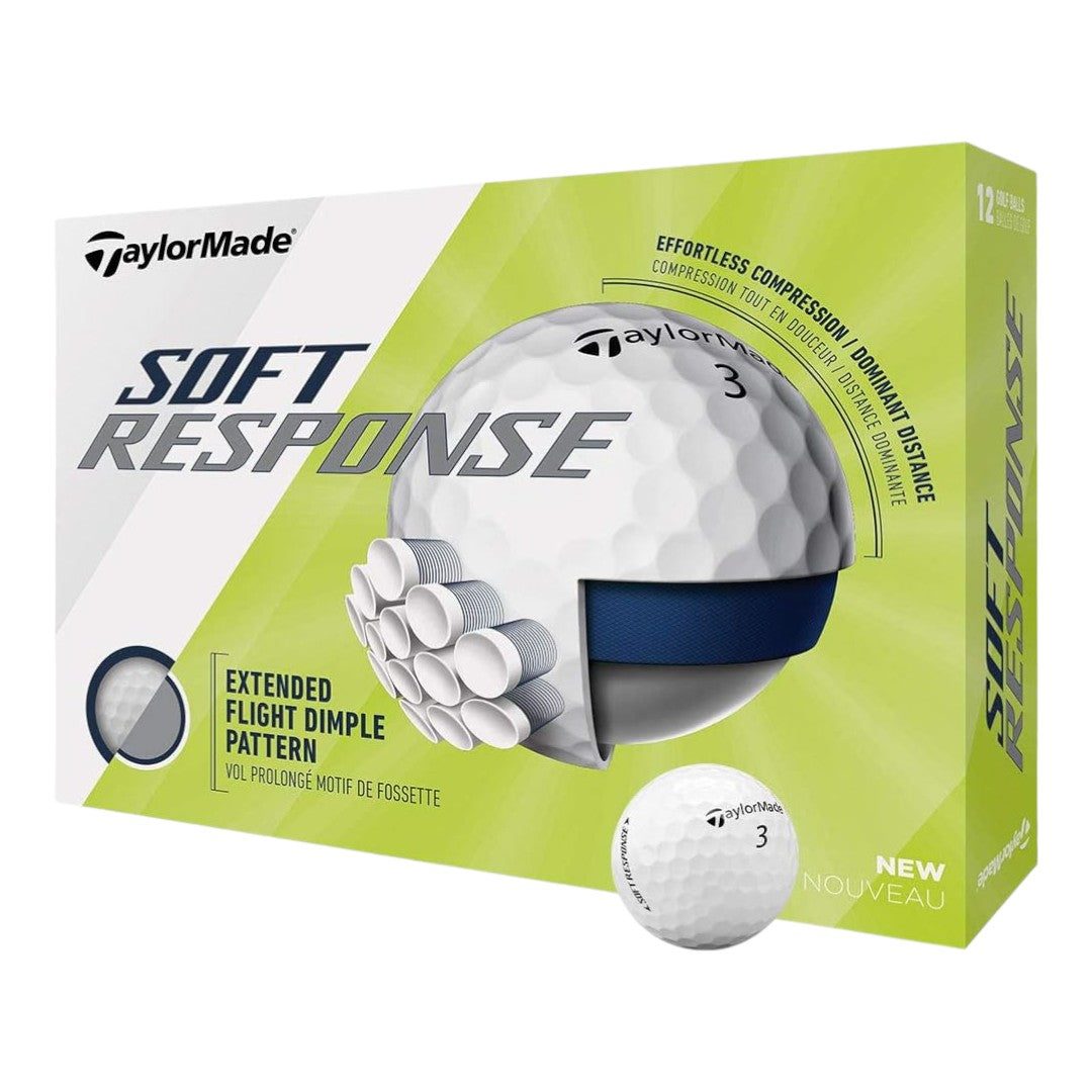 TaylorMade 2020 Soft Response Golf Balls | White