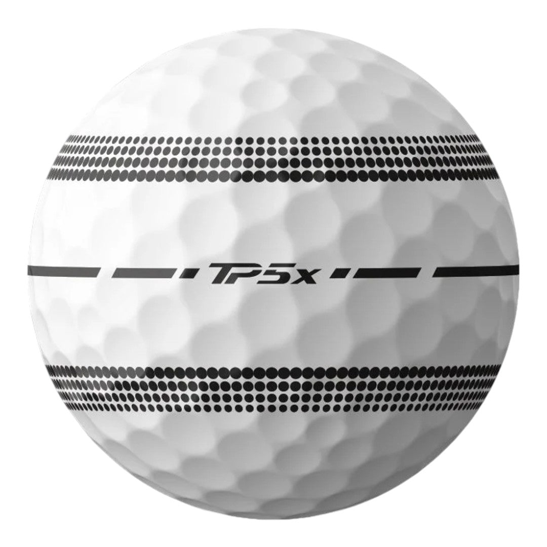 TaylorMade 2024 TP5x Stripe Golf Balls | White