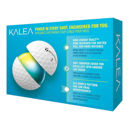 TaylorMade Ladies Kalea Golf Balls | White