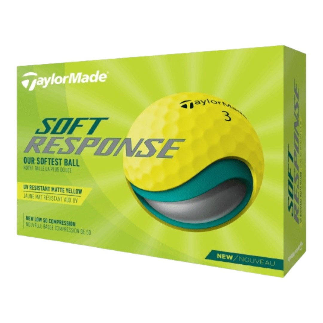 TaylorMade Soft Response Golf Balls 2023 | Matte Yellow