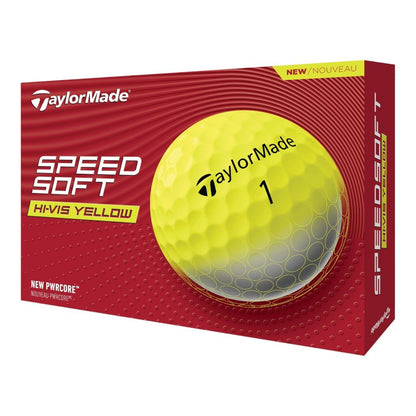TaylorMade Speed Soft Golf Balls | Yellow