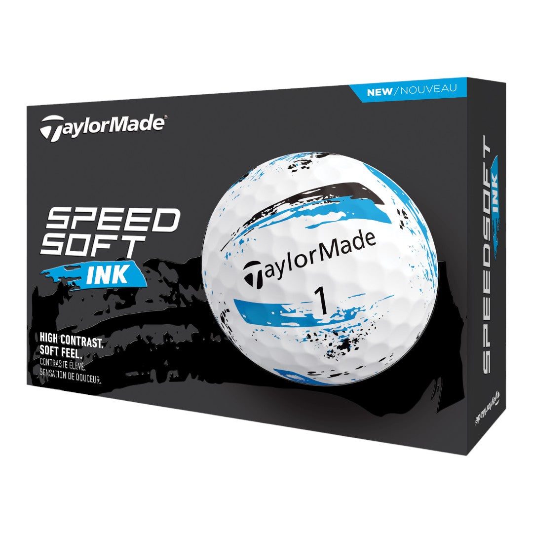 TaylorMade Speed Soft Ink Golf Balls | Blue
