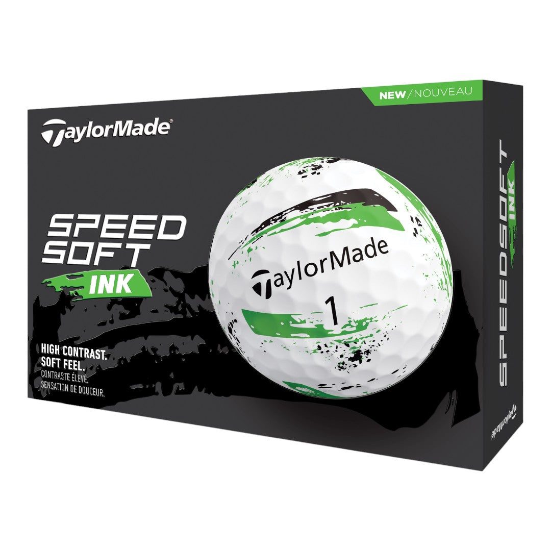 TaylorMade Speed Soft Ink Golf Balls | Green