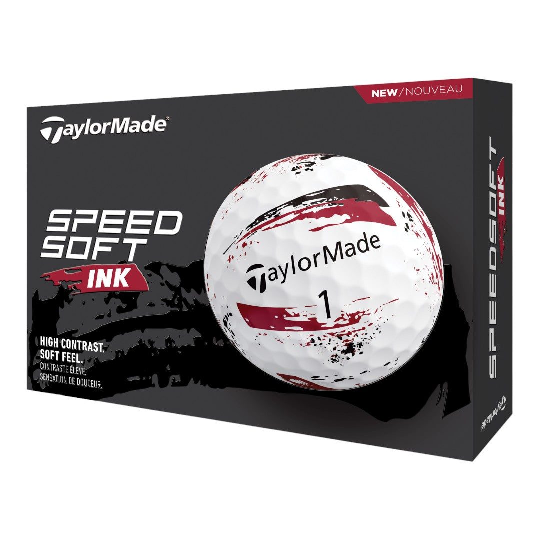 TaylorMade 2026 Speed Soft Ink Golf Balls | Red