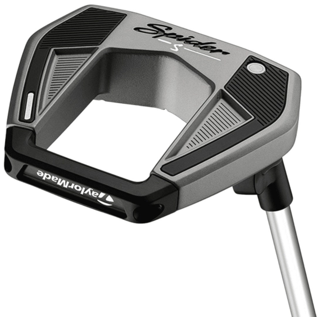 TaylorMade Spider S Platinum/White Golf Putter | L-Neck