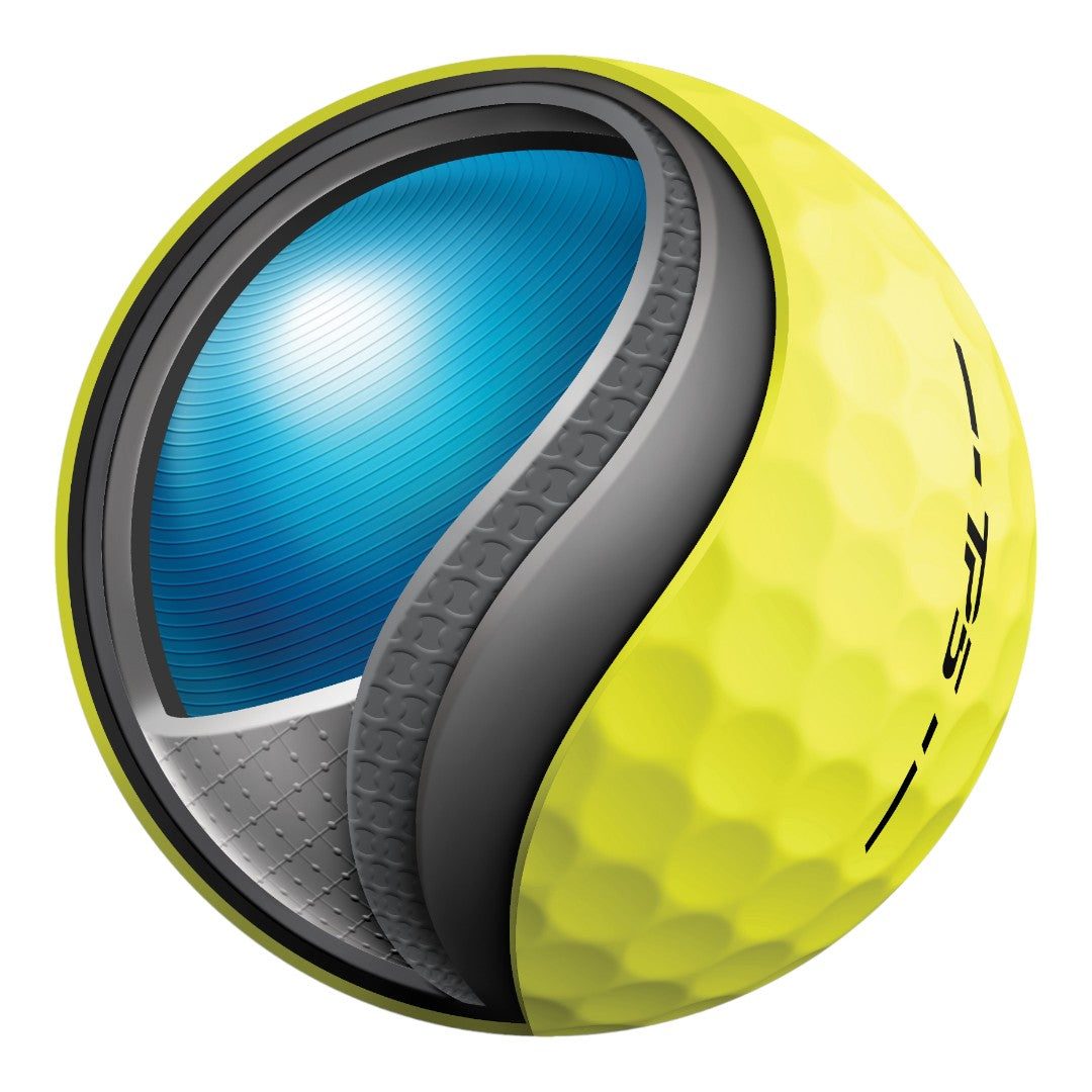 TaylorMade TP5 Hi-Vis Yellow Golf Balls | Yellow – Clarkes Golf