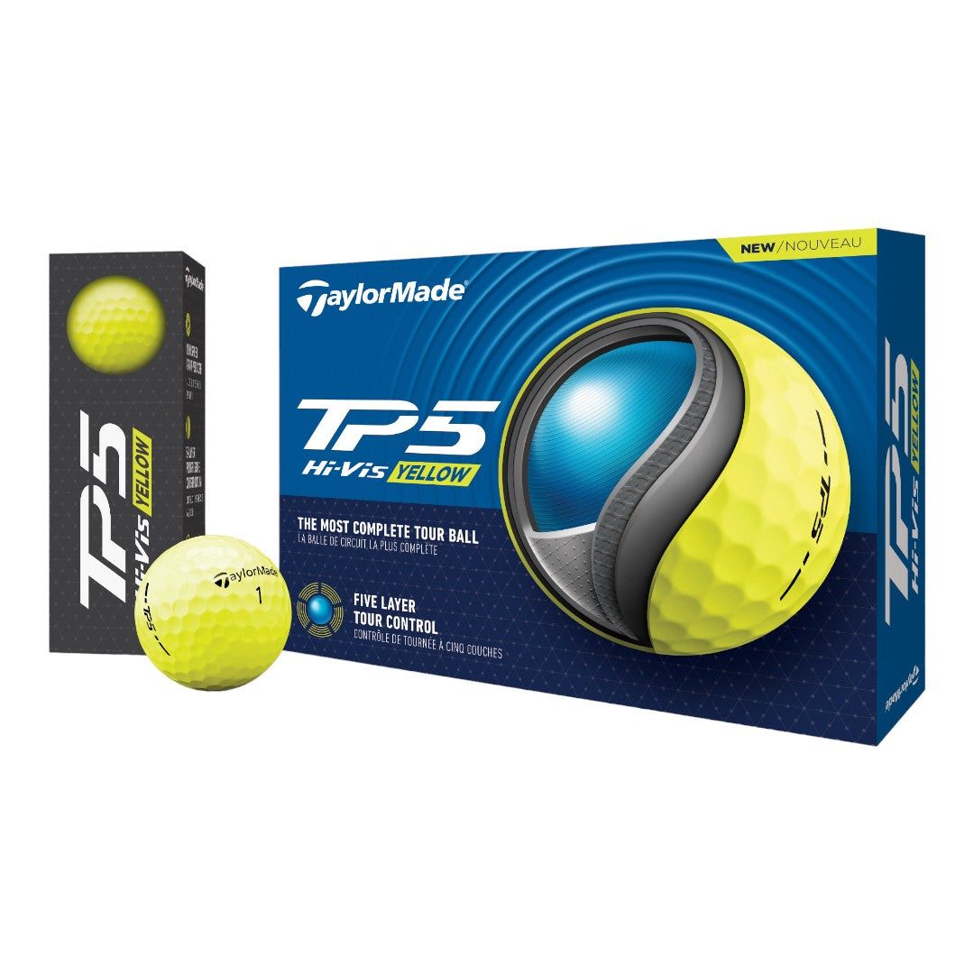 TaylorMade TP5 Golf Balls | Yellow