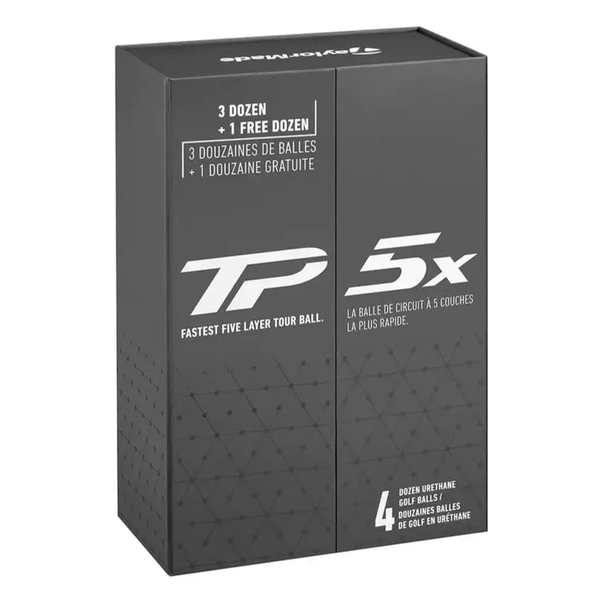 TaylorMade TP5x 4 FOR 3 Box Golf Balls | White