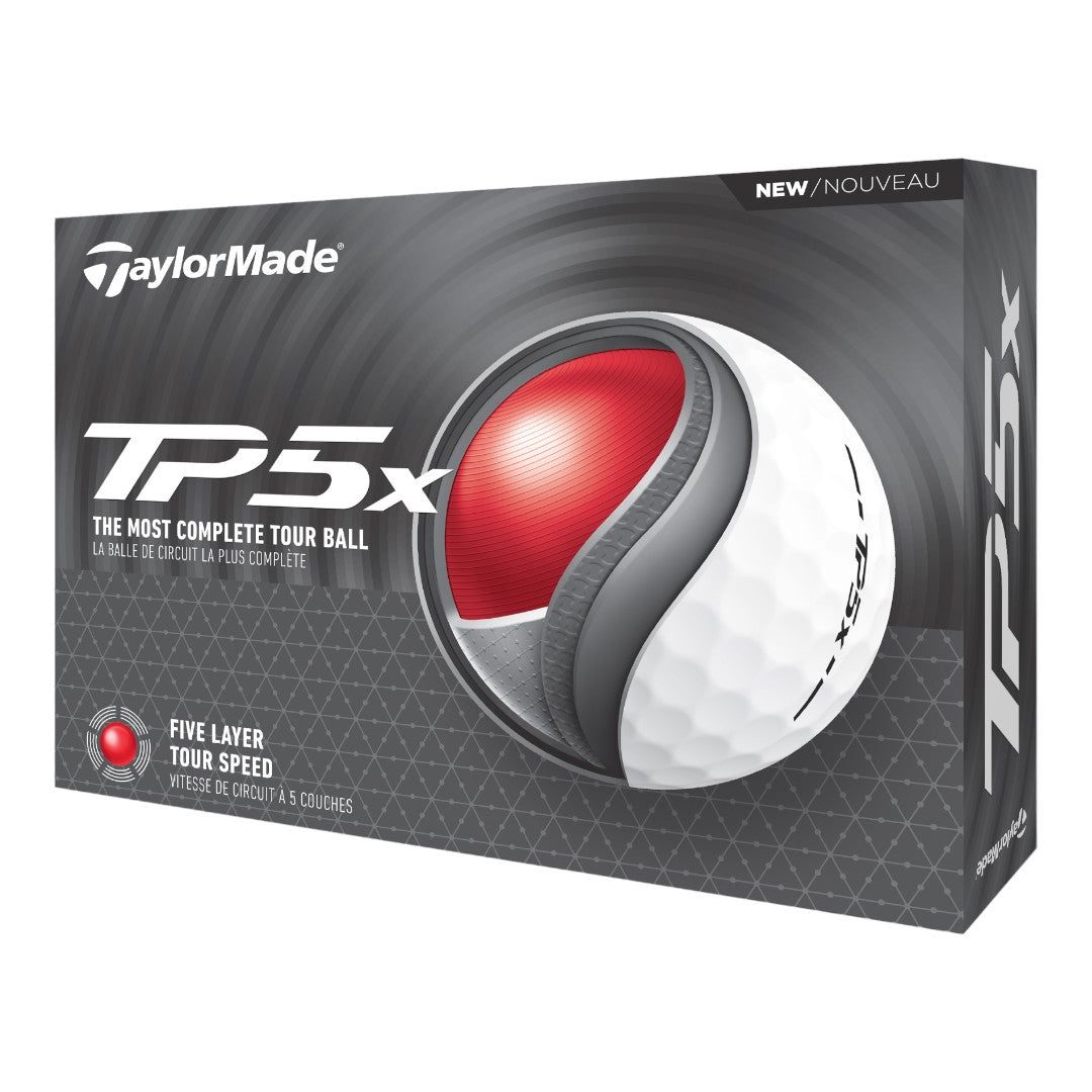 TaylorMade TP5x Golf Balls | White