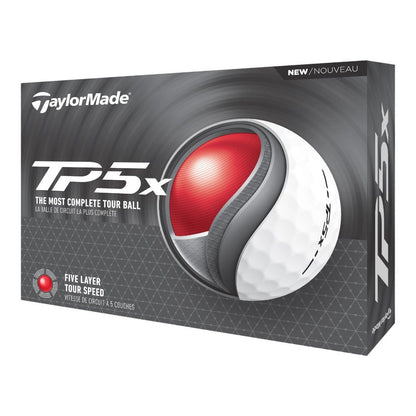 TaylorMade TP5x Golf Balls | White