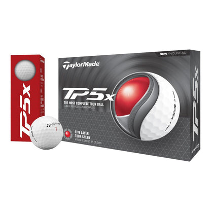 TaylorMade TP5x Golf Balls | White