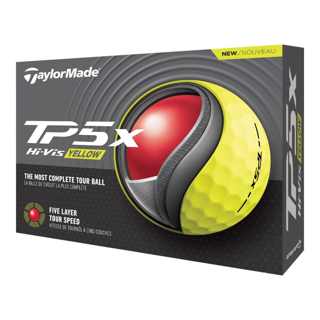 TaylorMade TP5x Golf Balls | Yellow