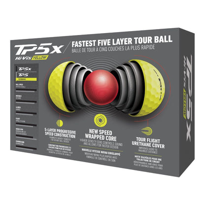 TaylorMade TP5x Golf Balls | Yellow