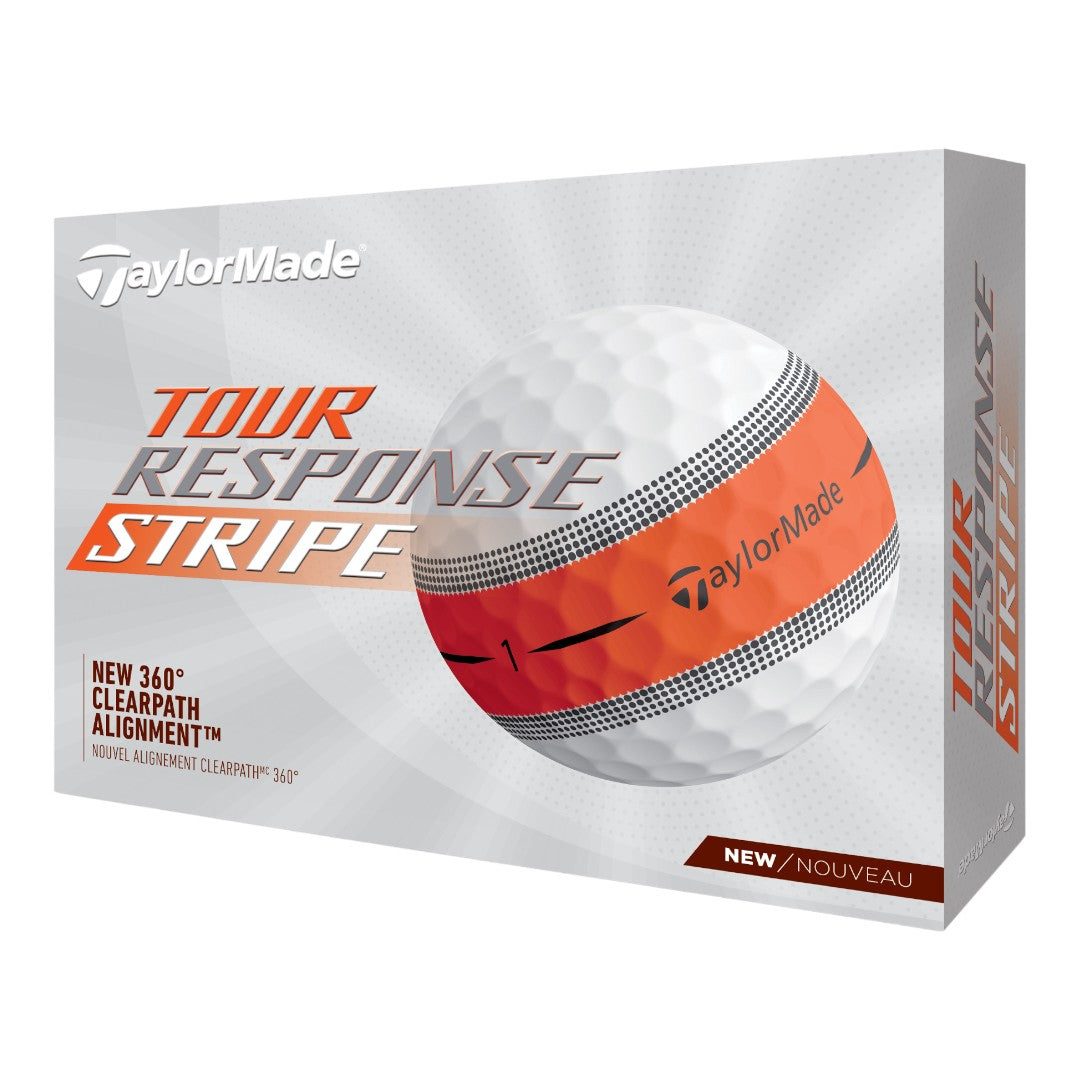 Taylormade Tour Response Stripe Golf Balls | Orange