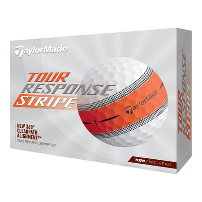 Taylormade Tour Response Stripe Golf Balls | Orange