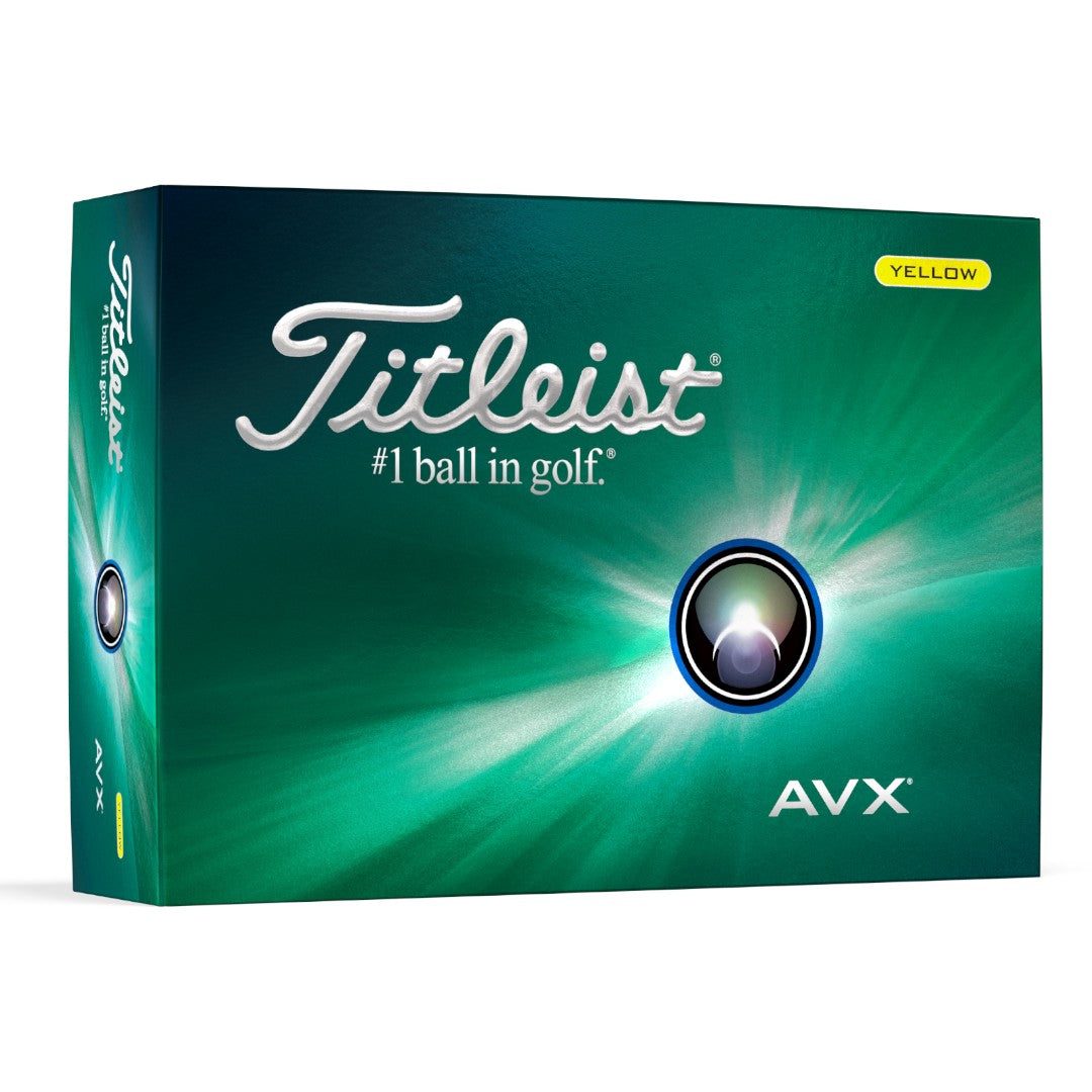 Titleist 2025 AVX Golf Balls | Yellow
