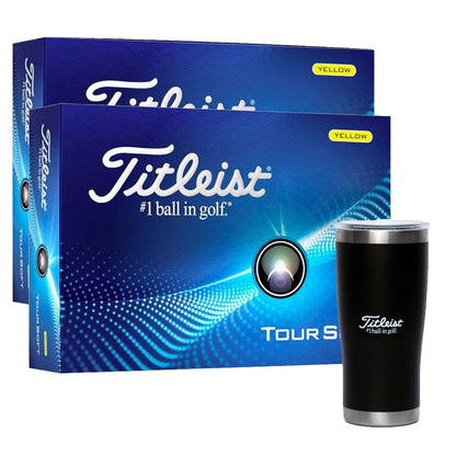 Titleist Tour Soft Yellow 2 Dozen Golf Balls + Free Gift