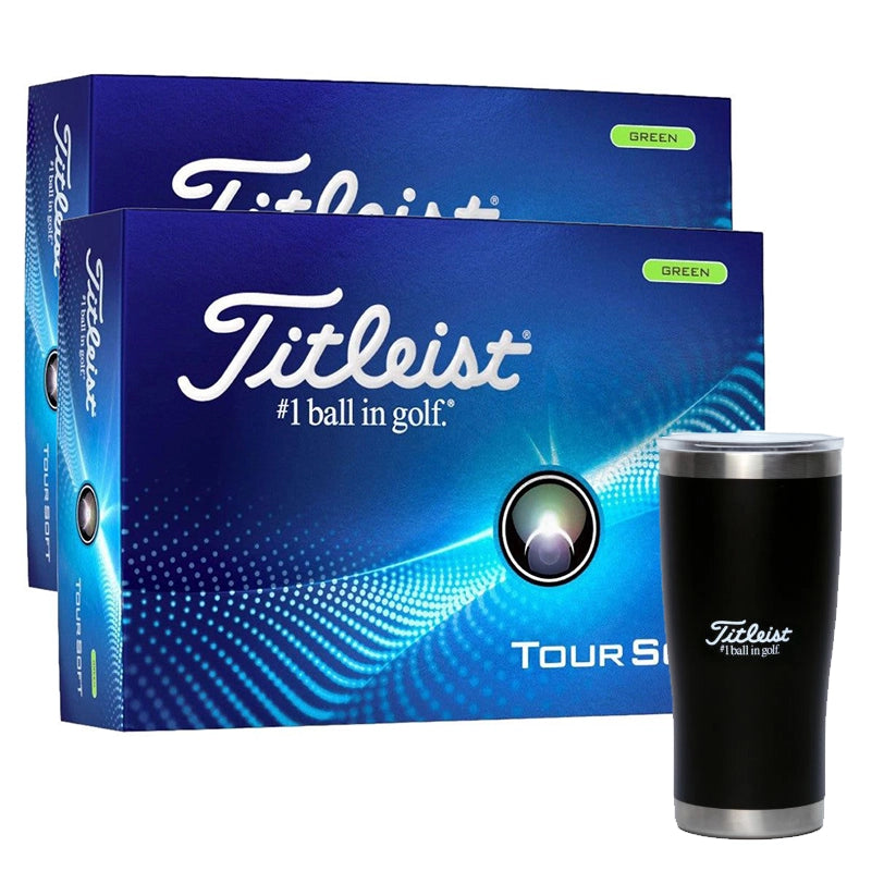 Titleist Tour Soft Green 2 Dozen Golf Balls + Free Gift