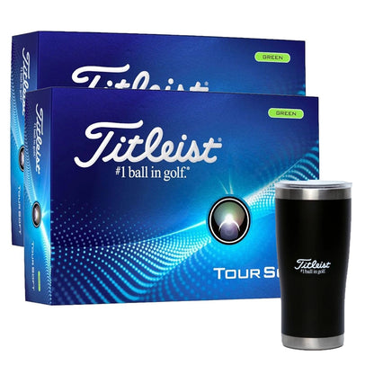 Titleist Tour Soft Green 2 Dozen Golf Balls + Free Gift
